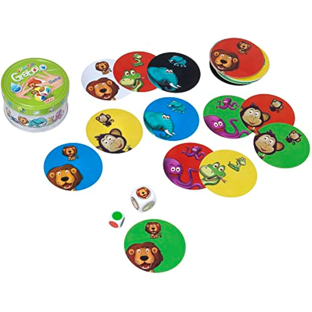 Grabolo Junior Matching Card Game | Water Resistant Travel Game for Kids