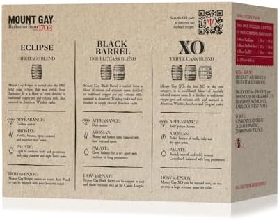 Mount Gay Barbados Rum Discovery Gift Set - 3 x 20cl Miniature Bottles
