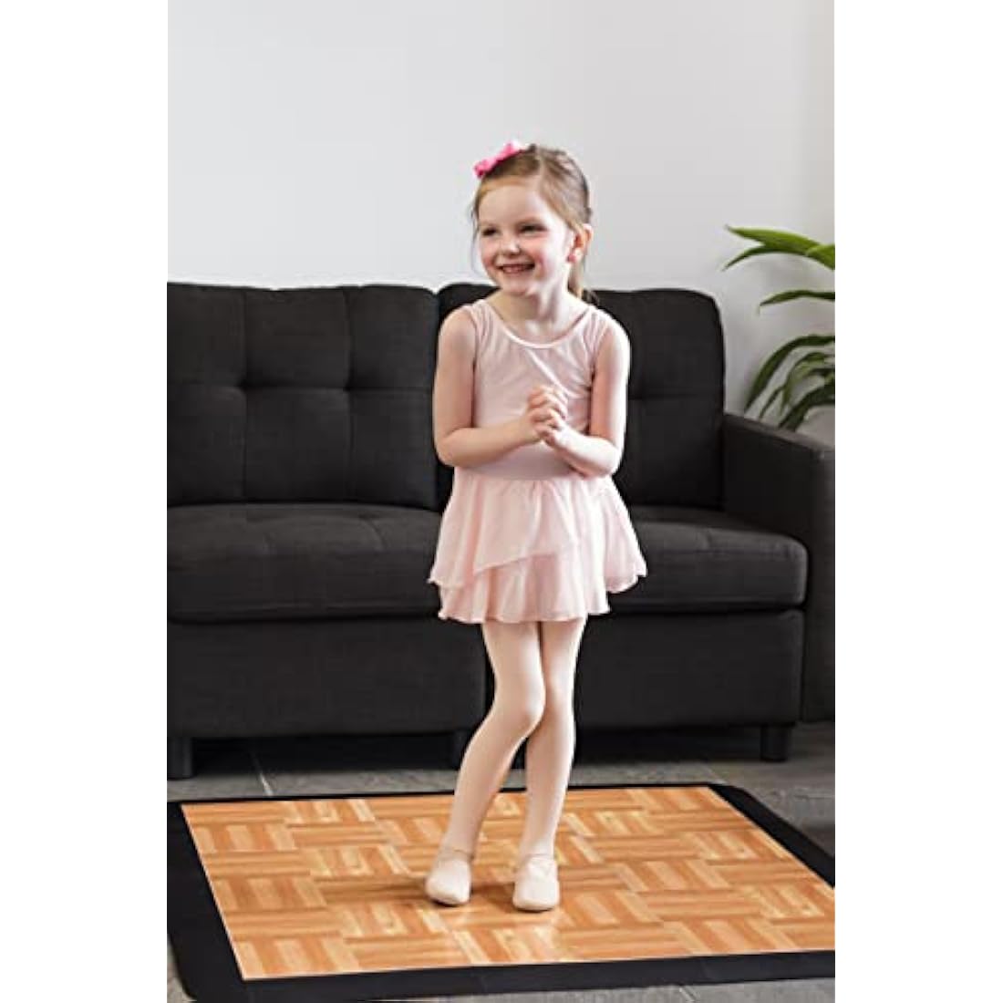 SnapFloors 3'x3' Modular Dance Floor Kit – Oak Interlocking Tiles
