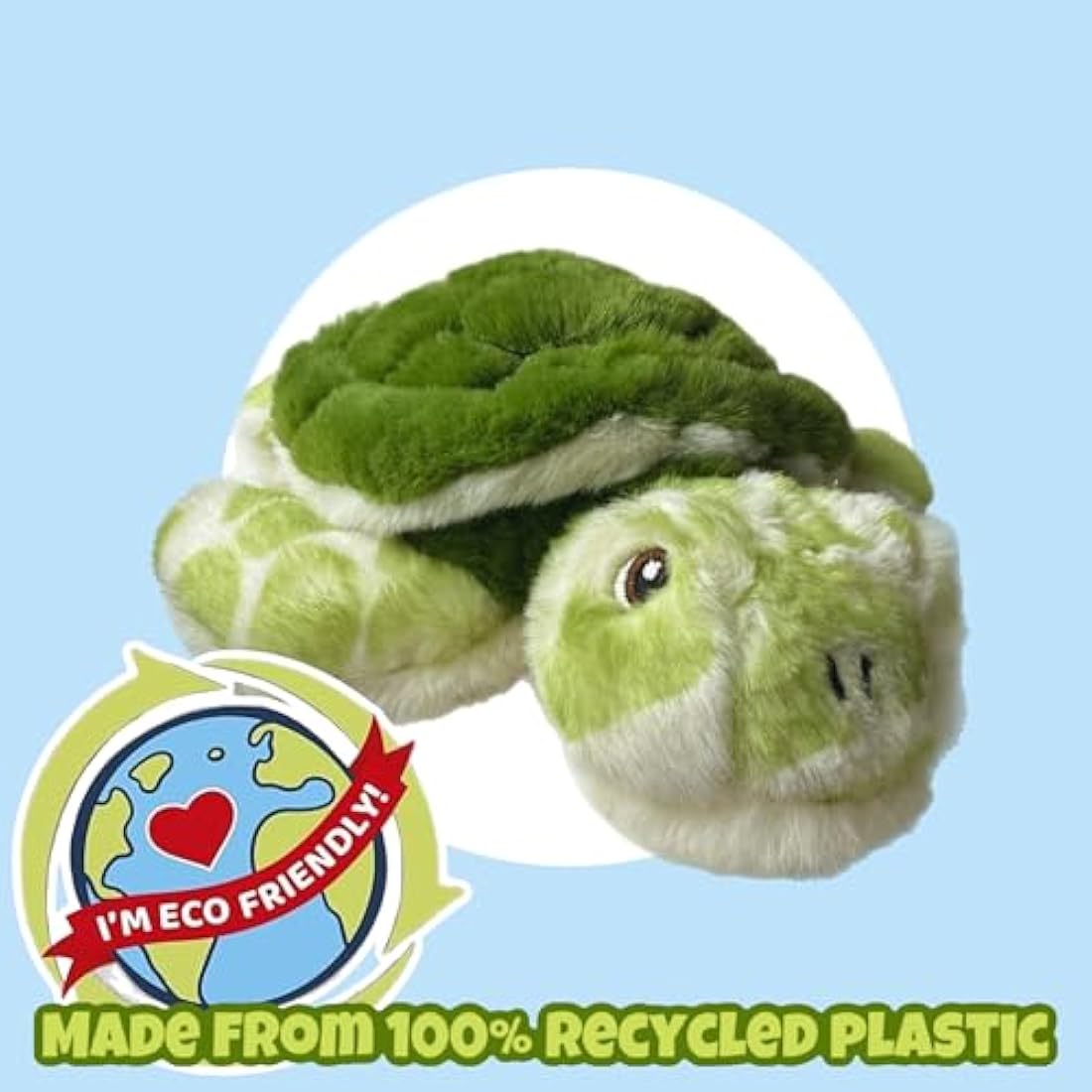 Deluxe Paws Your Planet Turtle Eco Plush Toy – 15cm Recycled Soft Toy