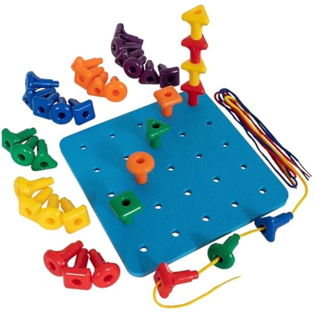 edx education Giant Geo Pegs and Board Set – Montessori Learning Toy