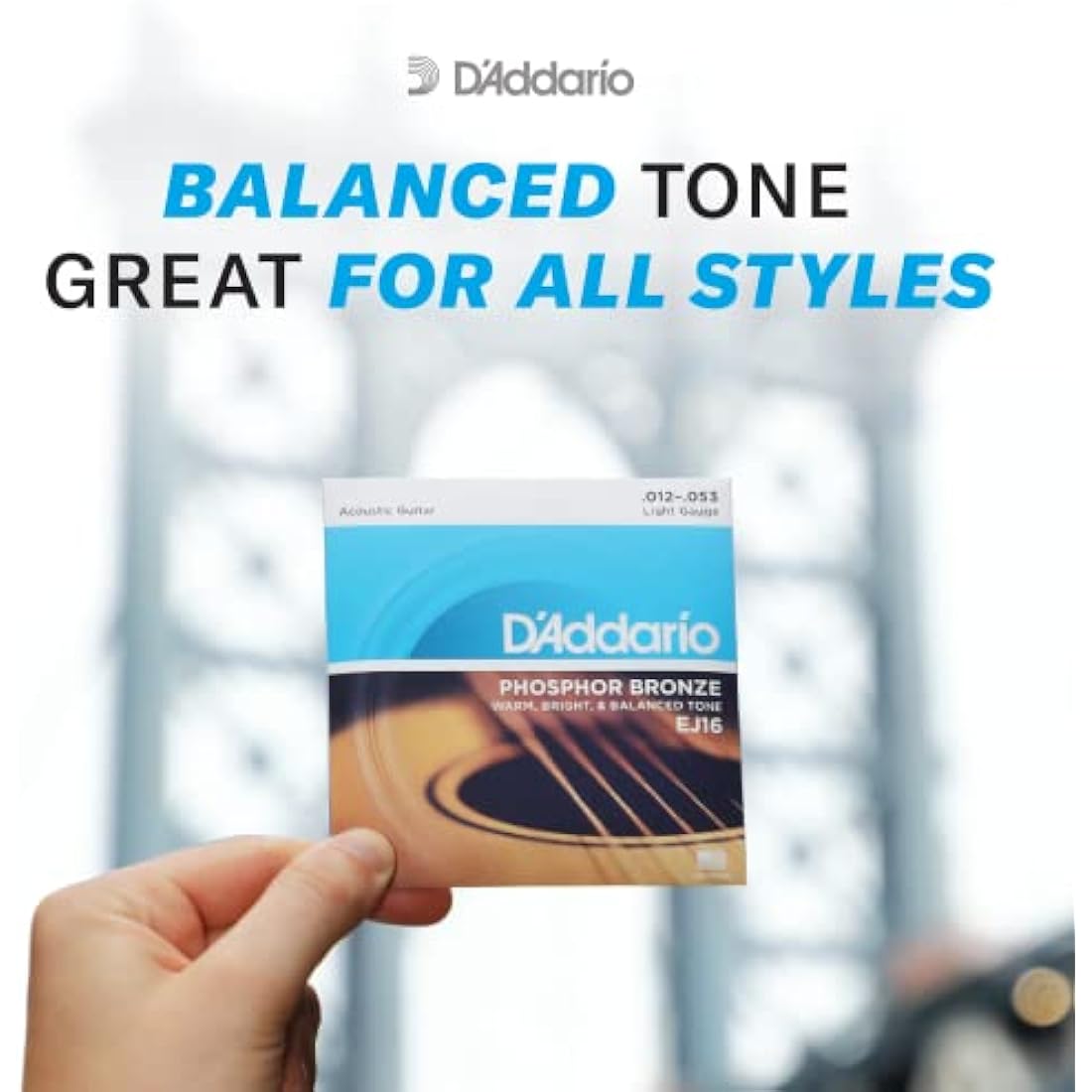 D'Addario Phosphor Bronze 12-String Acoustic Guitar Strings, 09-45