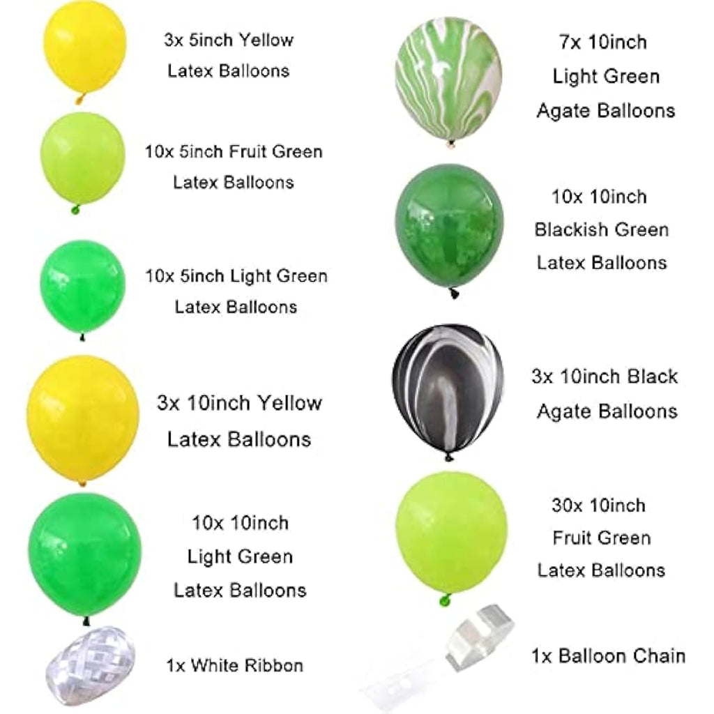 Jolof Store Dinosaur Birthday Party Decorations - 214 Pcs Balloon Arch Kit