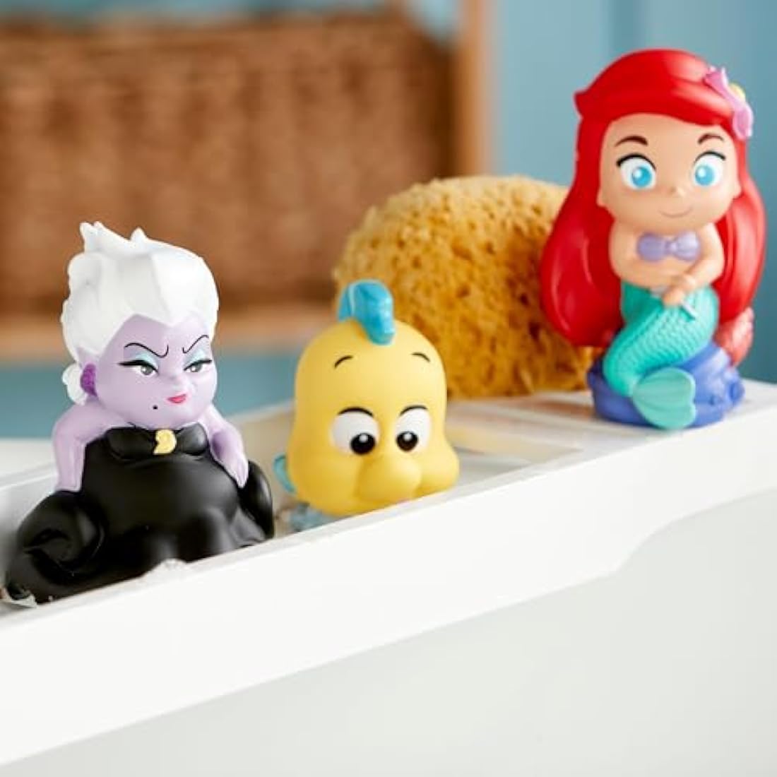 Disney The Little Mermaid Bath Toy Set - 5 Pc. Figure Set with Bucket