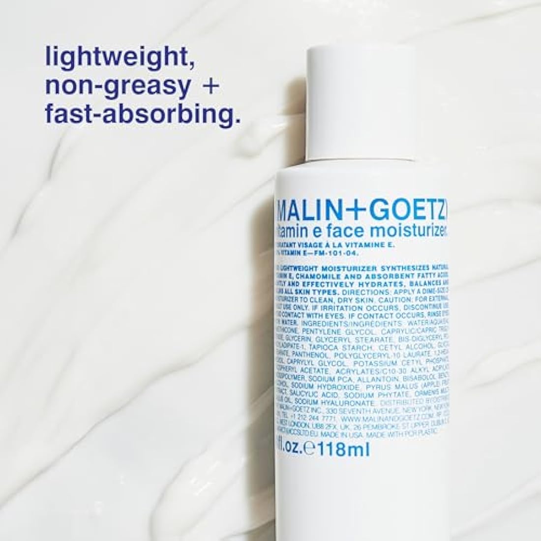Malin + Goetz Vitamin E Face Moisturizer | Hydrating Skincare – 8.5 oz