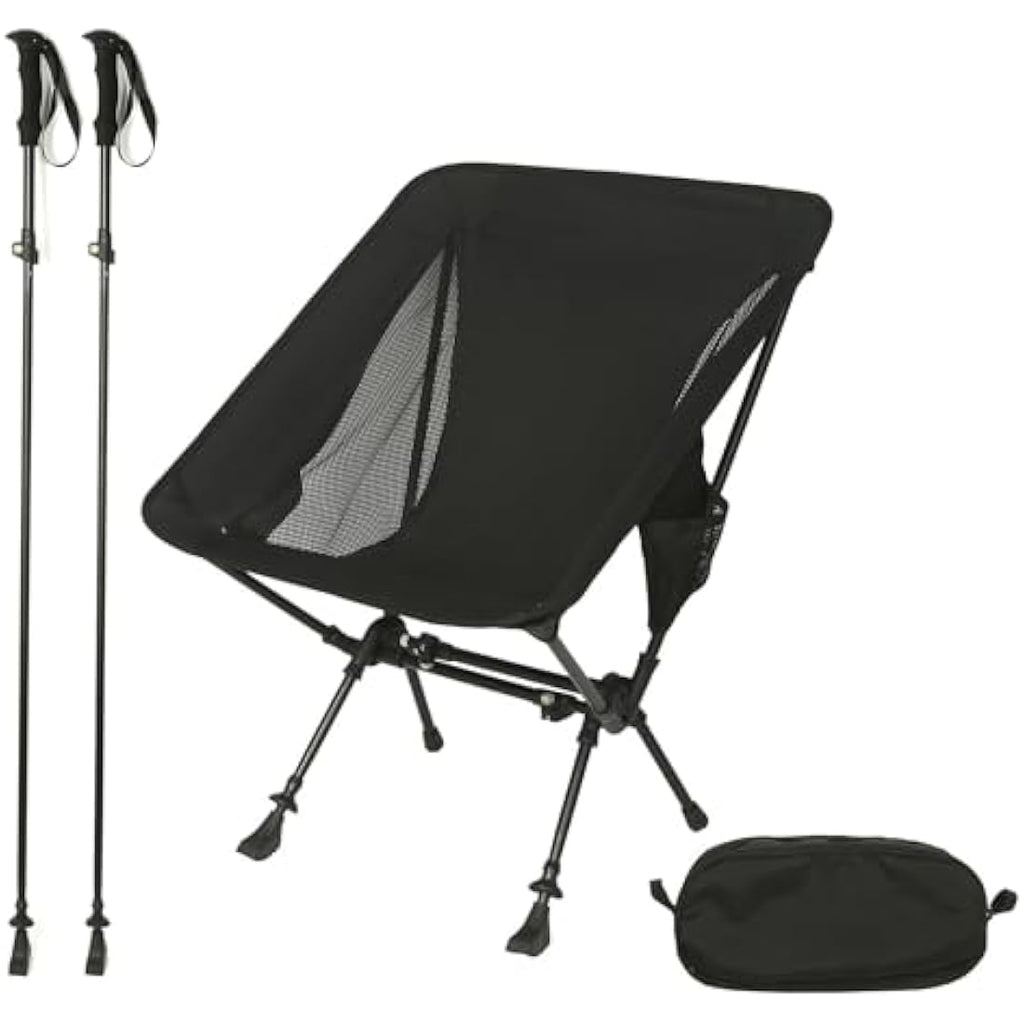 Rock Cloud 2-in-1 Ultralight Camping Chair & Aluminum Trekking Poles