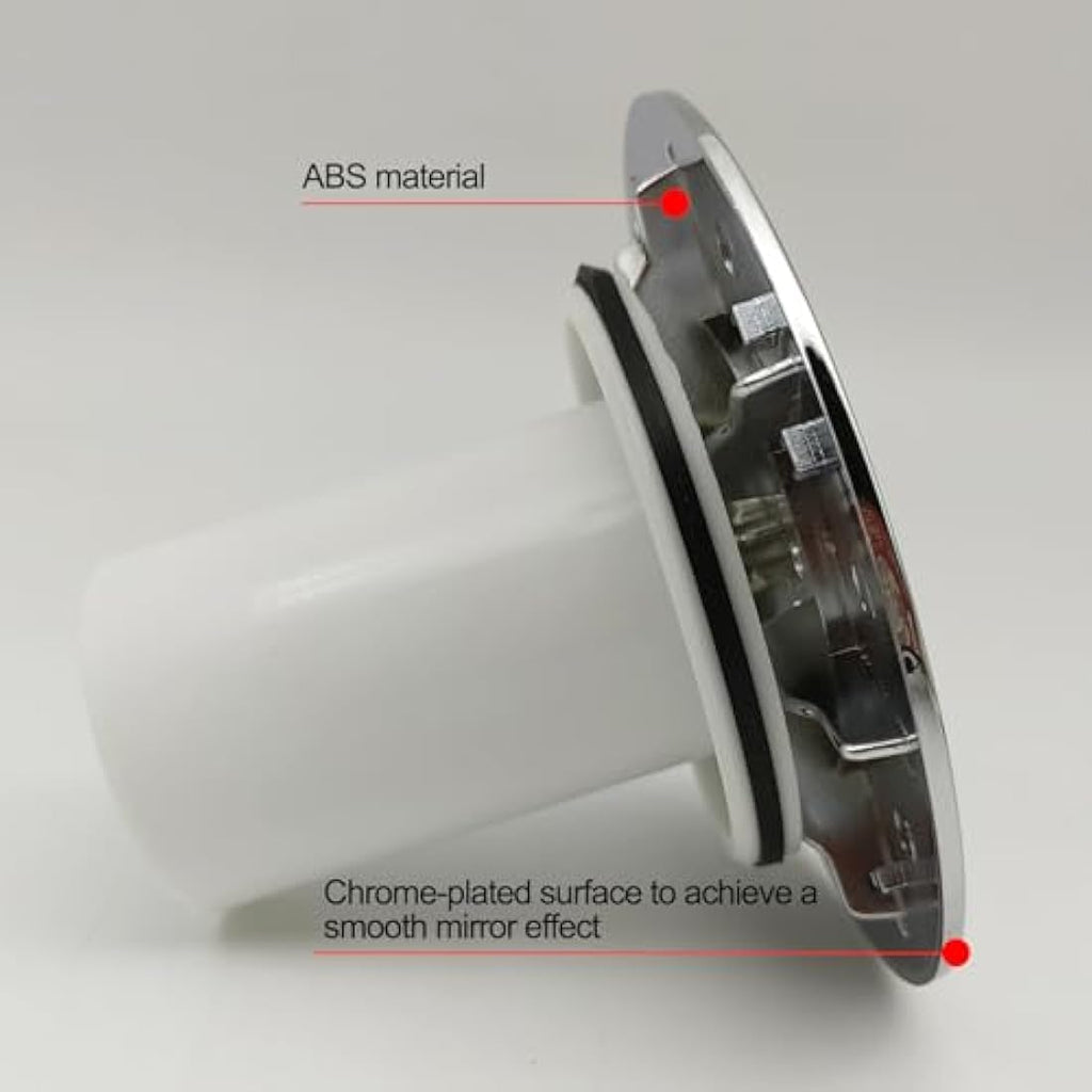 YUNLEX Shower Drain Cover – 115mm Chrome Replacement for 90mm Waste