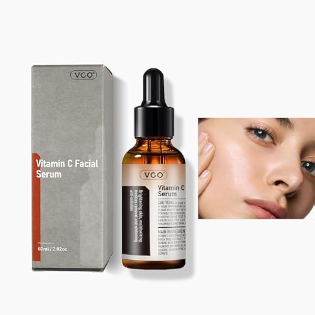 VGO Vitamin C Serum for Face | Anti-Aging with Hyaluronic Acid (60ml)