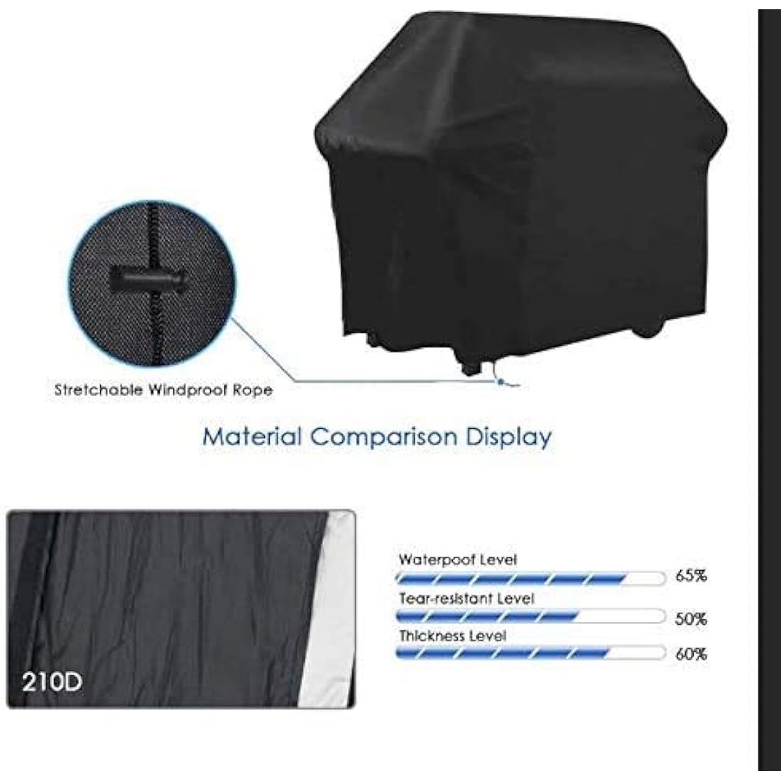 BBQ Cover – Waterproof 210D Oxford Heavy Duty Grill Cover