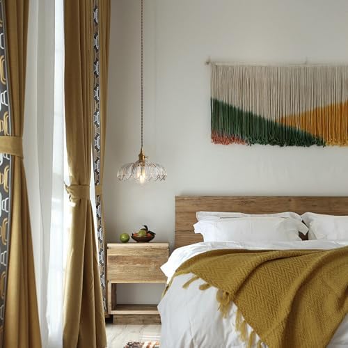 Jolof Store Vintage Glass Flower Pendant Light – Adjustable Hanging Lamp