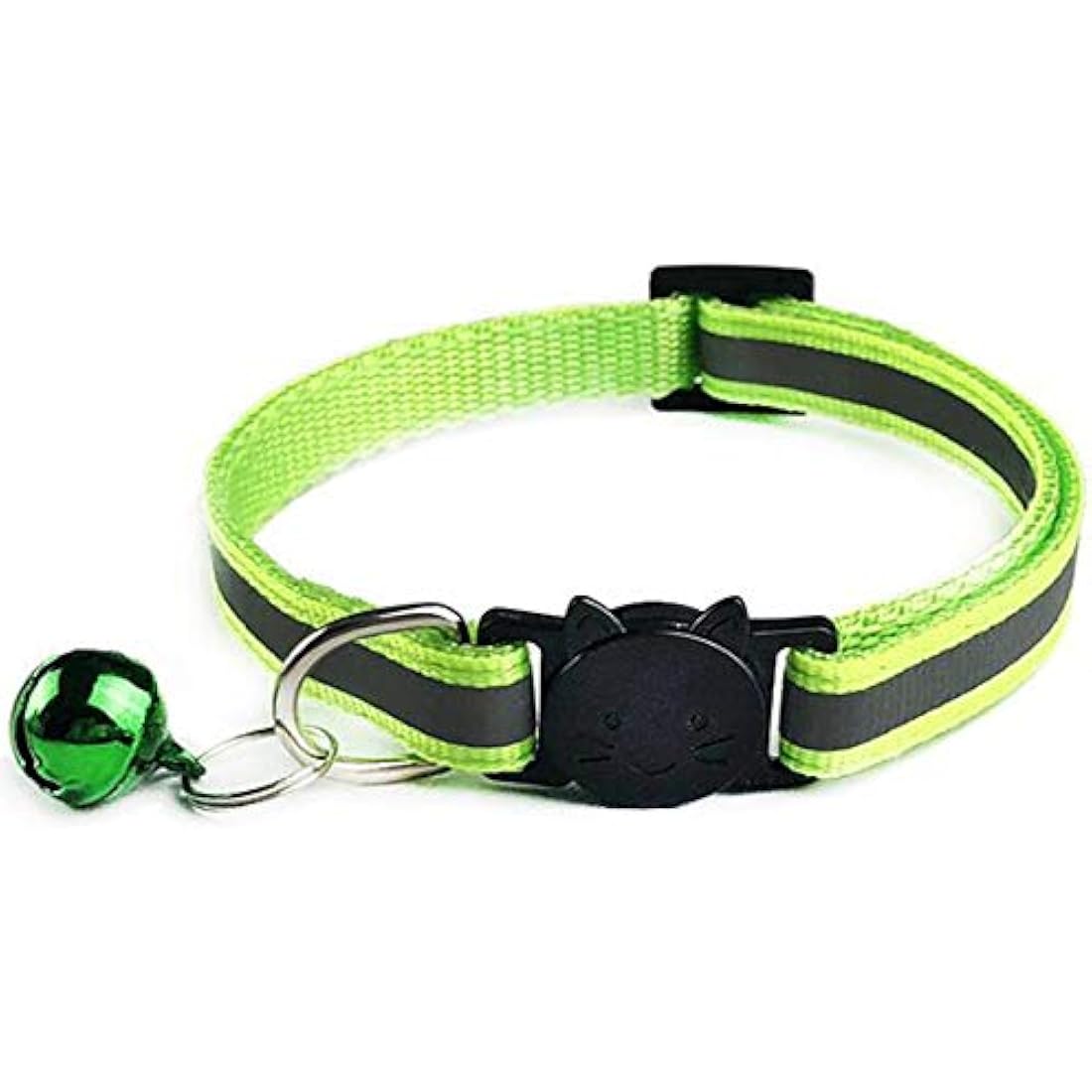 Tafeiya Reflective Cat Collars with Safety Buckle and Bell, 12-Pack