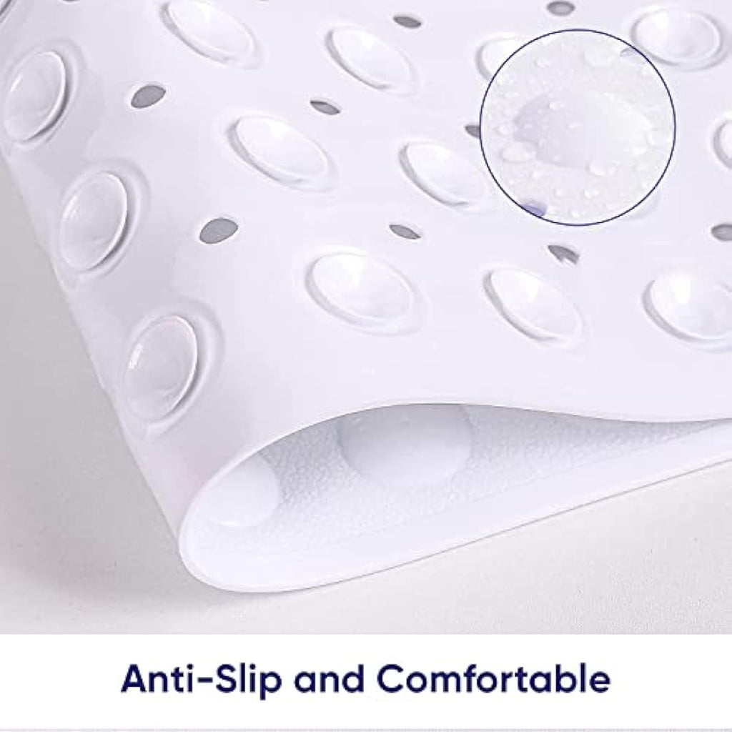 Non-Slip Shower Bath Mat - Anti-Mould PVC Rubber (100x40cm)
