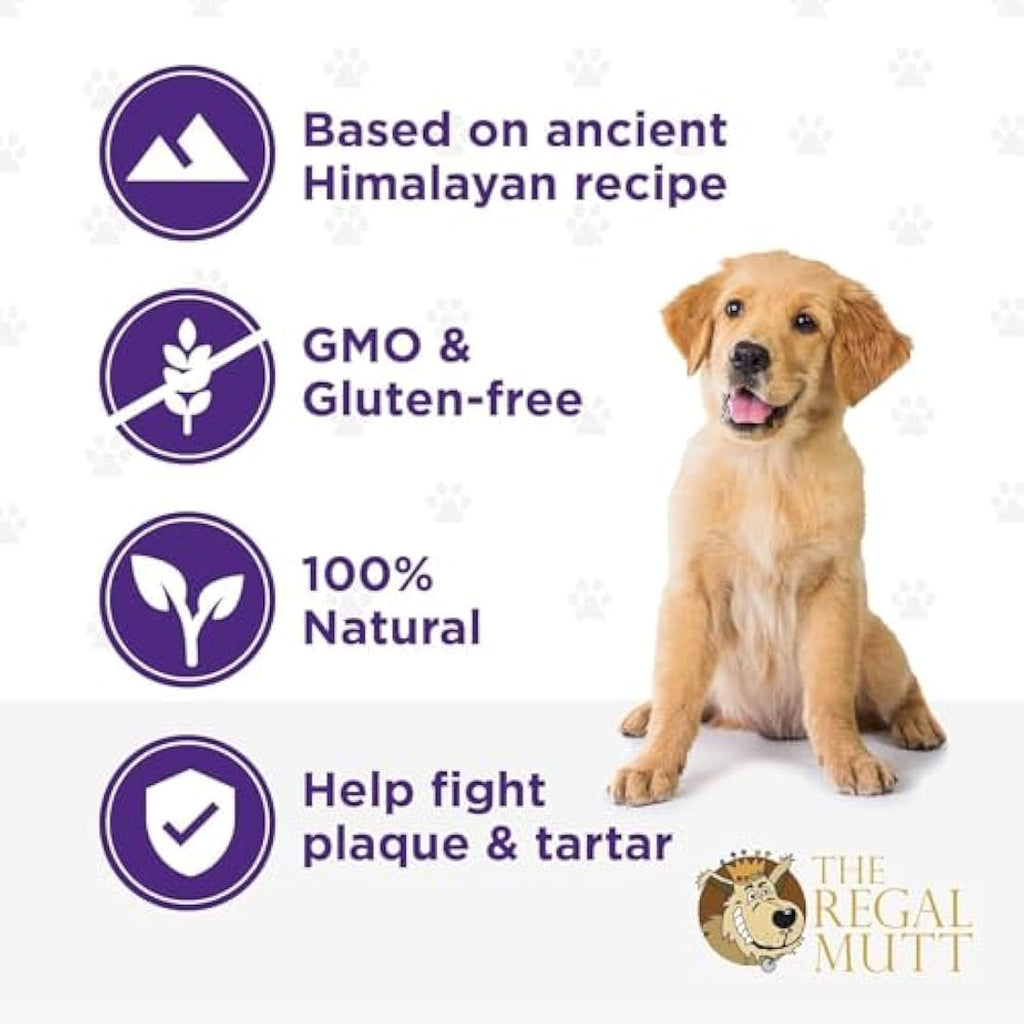 The Regal Mutt Himalayan Yak Chew – Natural Long Lasting Dog Treat, 2 Pack