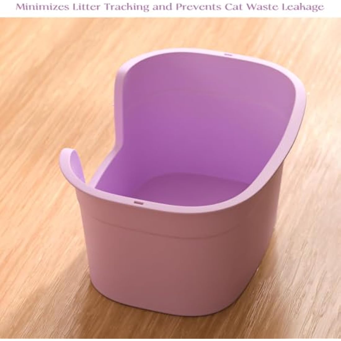 Jolof Store Extra Large Cat Litter Tray – High-Sided XL Box, Purple