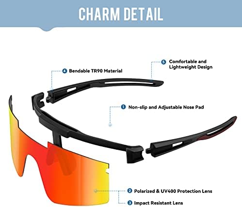 Polarized Cycling Glasses – UV400 Sports Sunglasses