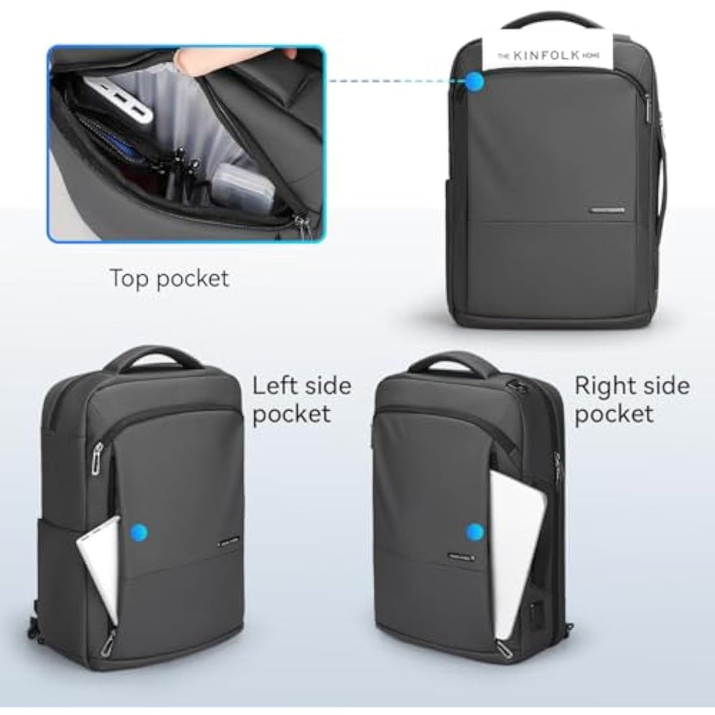 Mark Ryden 3-in-1 Convertible Laptop Backpack | 15.6 Inch USB Bag - Grey
