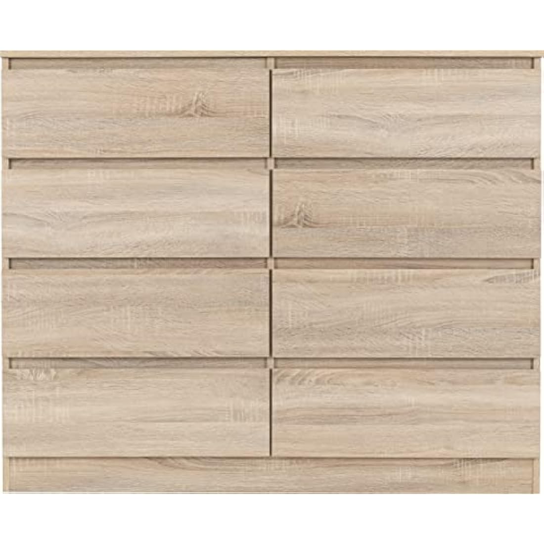 Seconique Malvern 8 Drawer Chest – Sonoma Oak Effect Bedroom Dresser