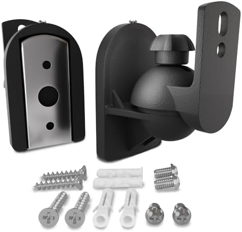 PUTORSEN Universal Speaker Wall Mount Brackets | Tilt & Swivel 2 Pack