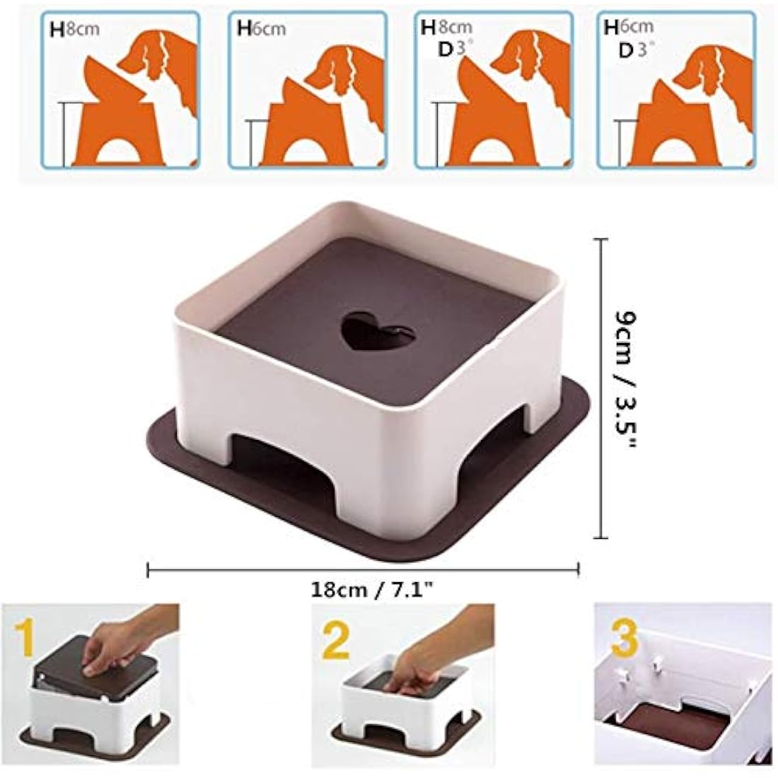 Ceramic Tilted Dog Bowl – Anti-Slip Feeder for Flat-Face Pets