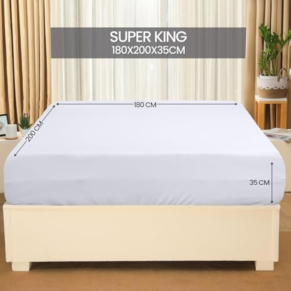 Utopia Bedding Super King Fitted Sheets - 6 Pack White Microfibre