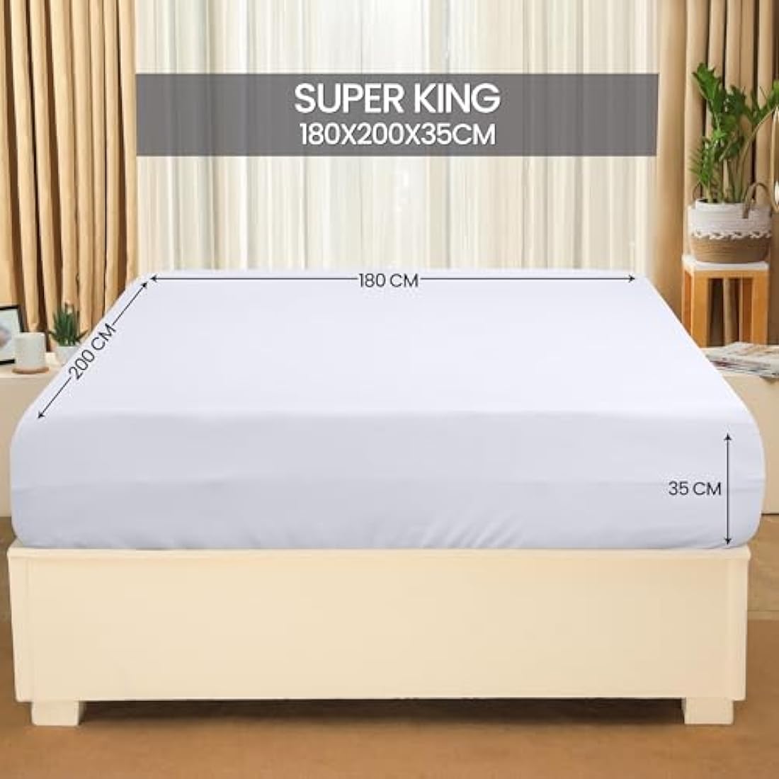 Utopia Bedding Super King Fitted Sheets - 6 Pack White Microfibre
