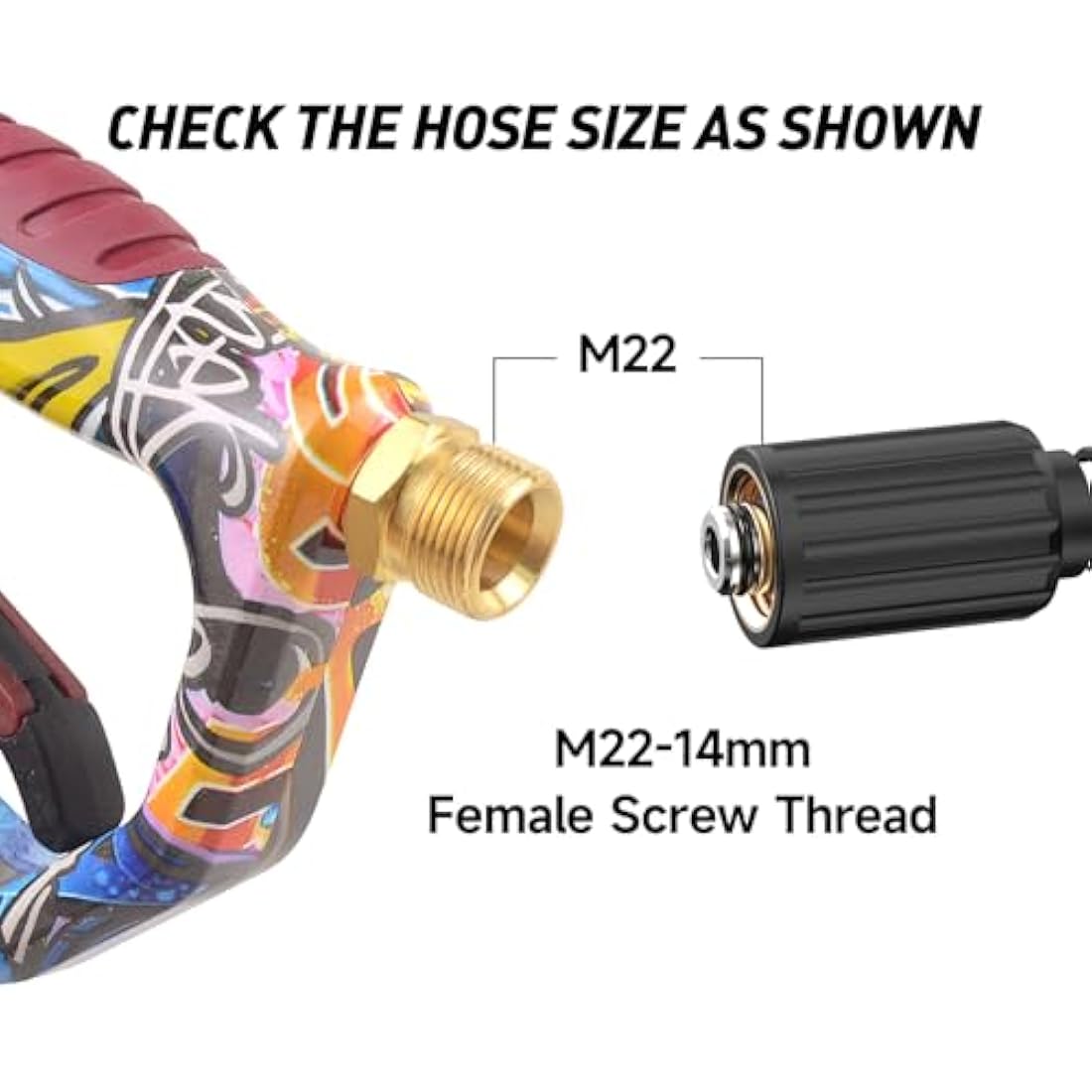 OHAYORI Pressure Washer Gun – 4000PSI Heavy-Duty Trigger Gun with Nozzles