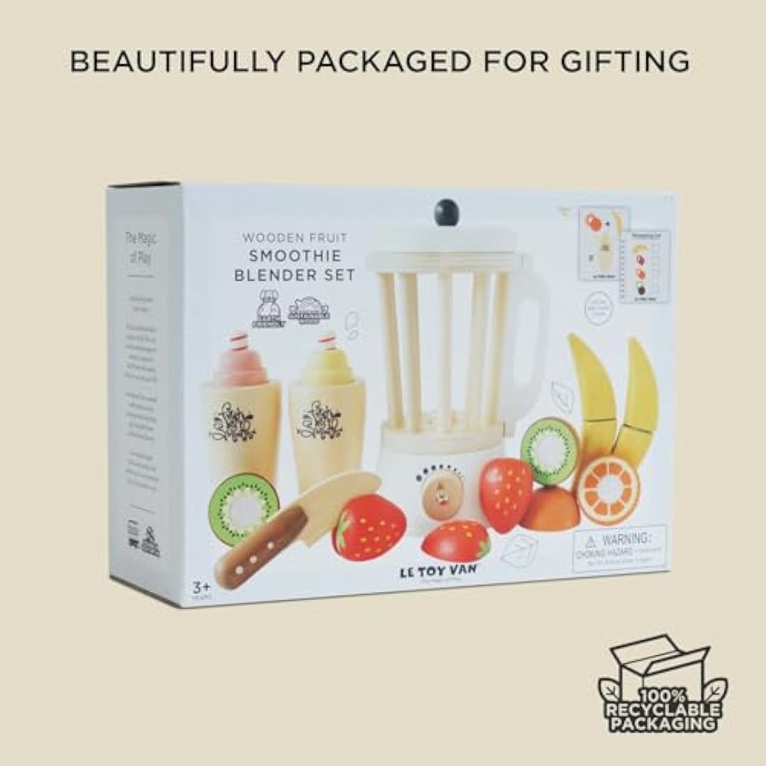 Le Toy Van Honeybake Wooden Blender Set – Pretend Play Kitchen Toy