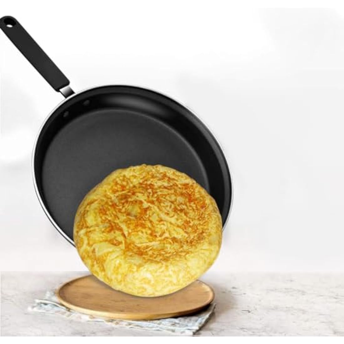 MGE World Double Flip Omelette Pan – 24cm Non-Stick Induction Frying Pan