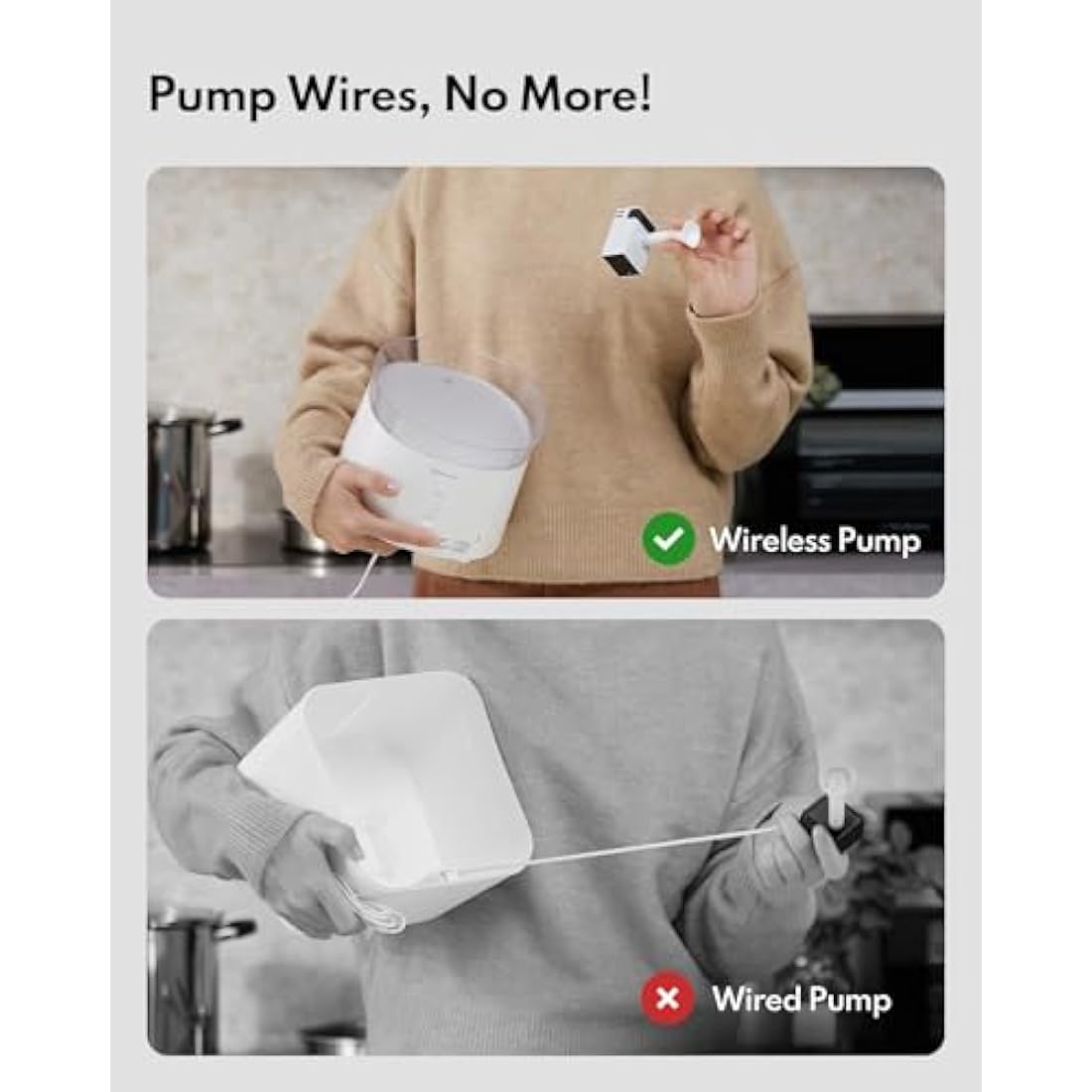 Homerunpet Cat Water Fountain – 2L Silent Pet Fountain with Wireless Pump