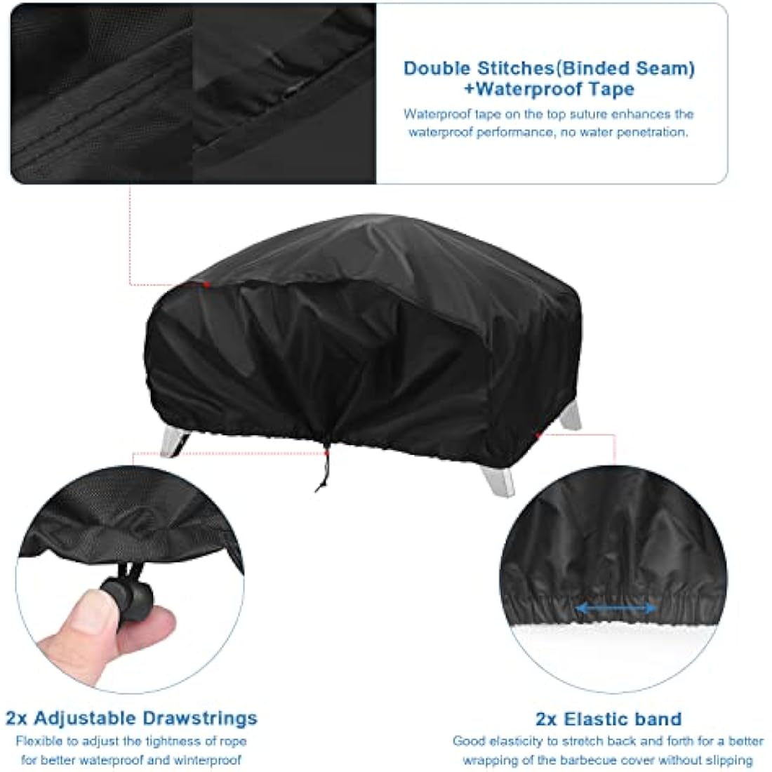 Vansheim Waterproof BBQ Grill Cover for Weber Q1000 | Oxford Fabric