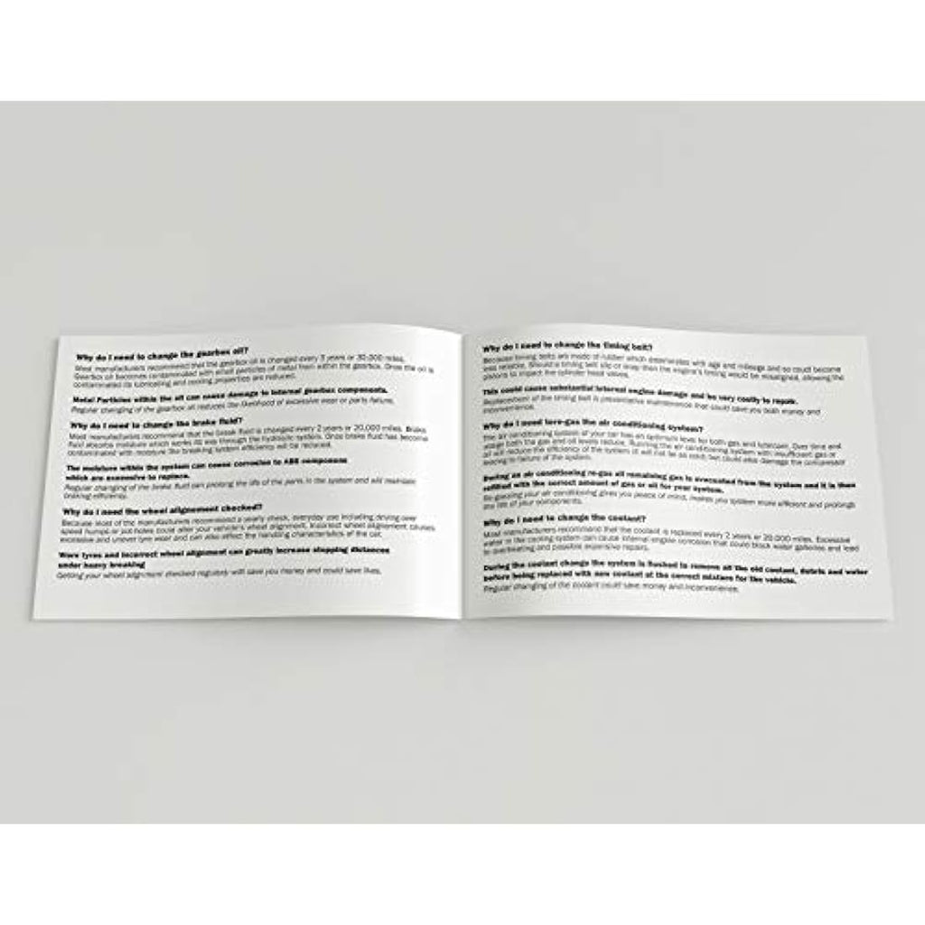 Jolof Store Vehicle Service History Book - Car & Van Record Log - 5 Pack