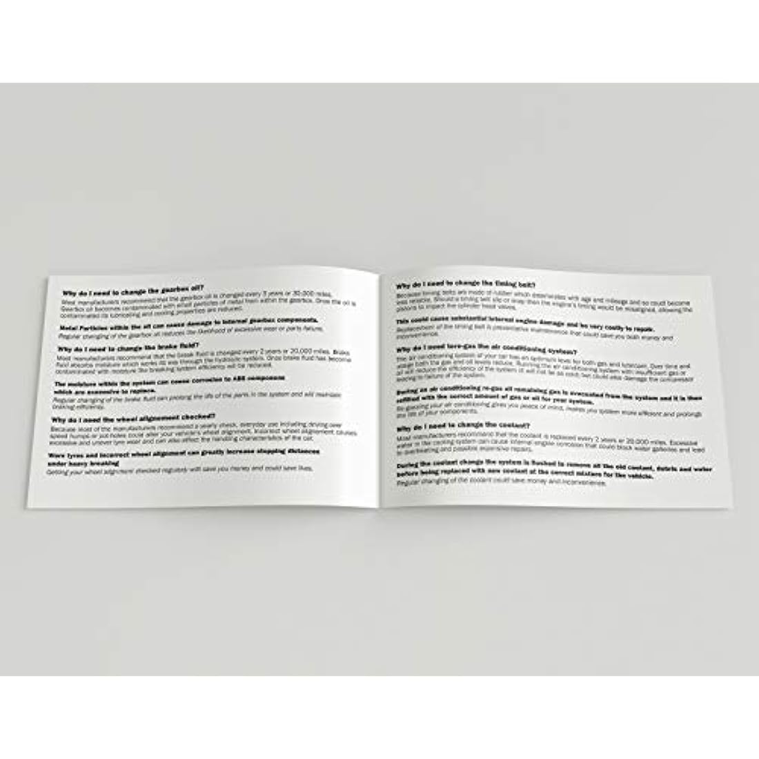 Jolof Store Vehicle Service History Book - Car & Van Record Log - 5 Pack