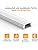 Angdarun LED Aluminum Channel 10-Pack | U-Shape Profile with Milky Diffuser