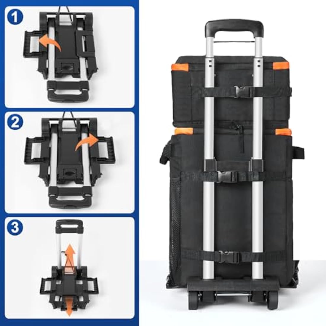 Odoland Rolling Cooler Bag with Wheels – Insulated 72-Can Leakproof Trolley