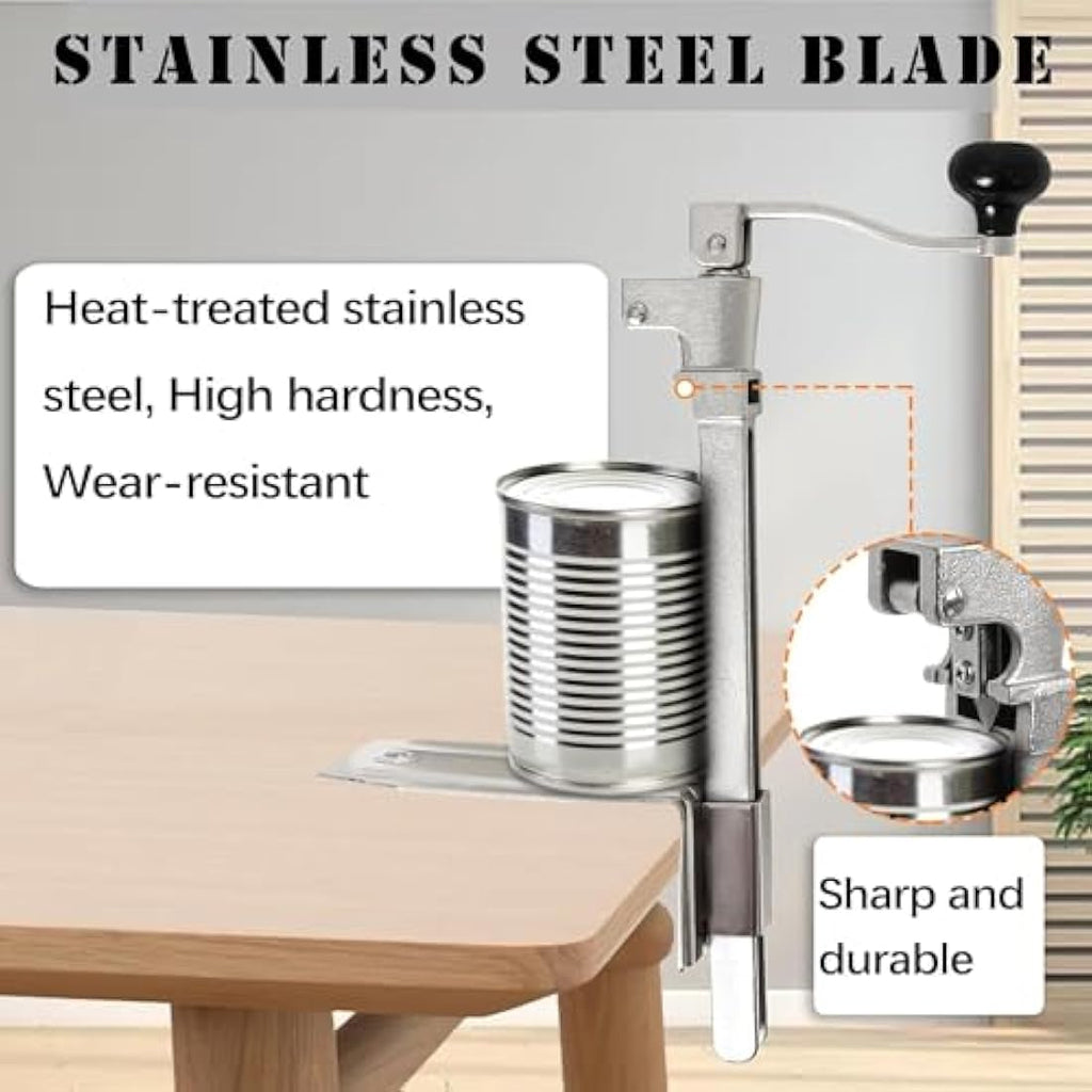 Gekufa Heavy Duty Commercial Manual Can Opener with 2 Blades