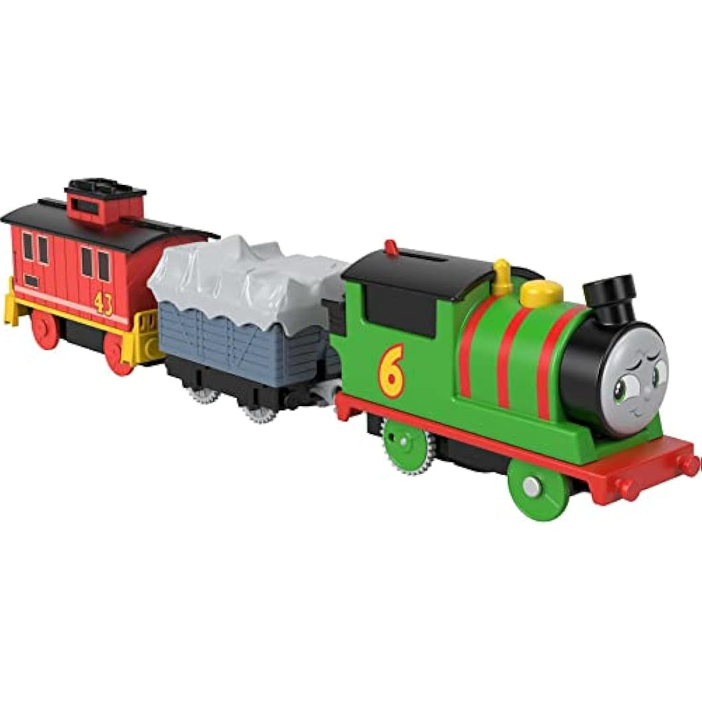 Thomas & Friends Motorized Percy Train with Brake Car Bruno Toy