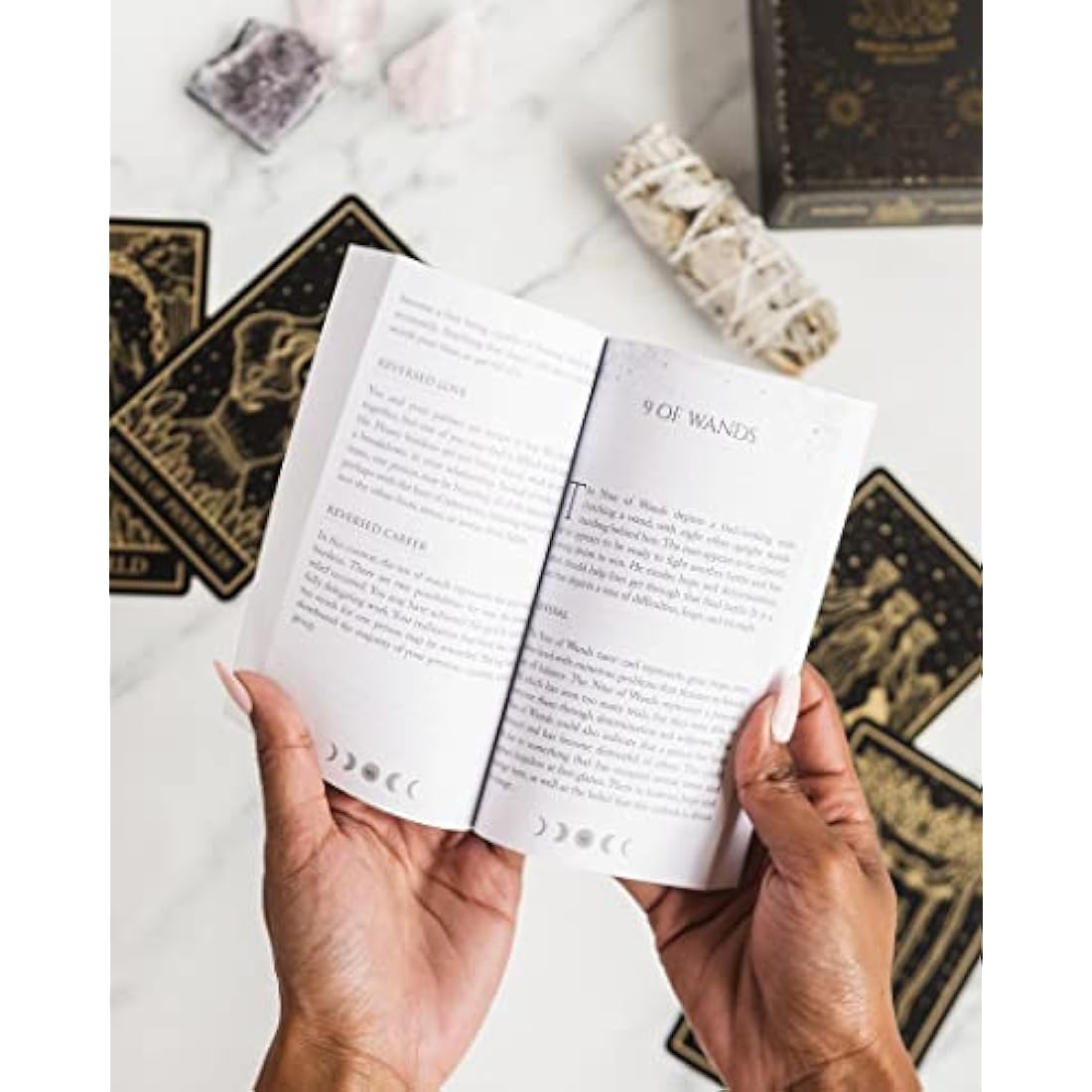 Jolof Store Gold Foil Tarot Cards with Guidebook - Mystical Deck