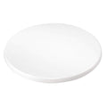 Bolero Round White Tabletop | 600mm Heat Resistant Woodchip Table Top