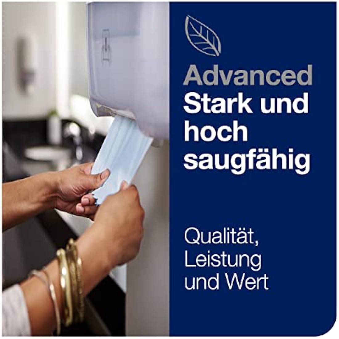 Tork Matic Blue Paper Hand Towels | H1 Advanced 2-Ply, 6 x 150m