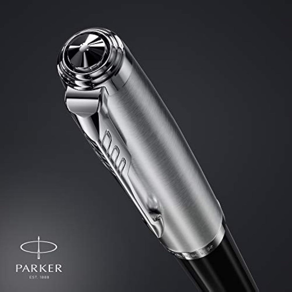 Parker 51 Ballpoint Pen – Black with Chrome Trim, Medium Point
