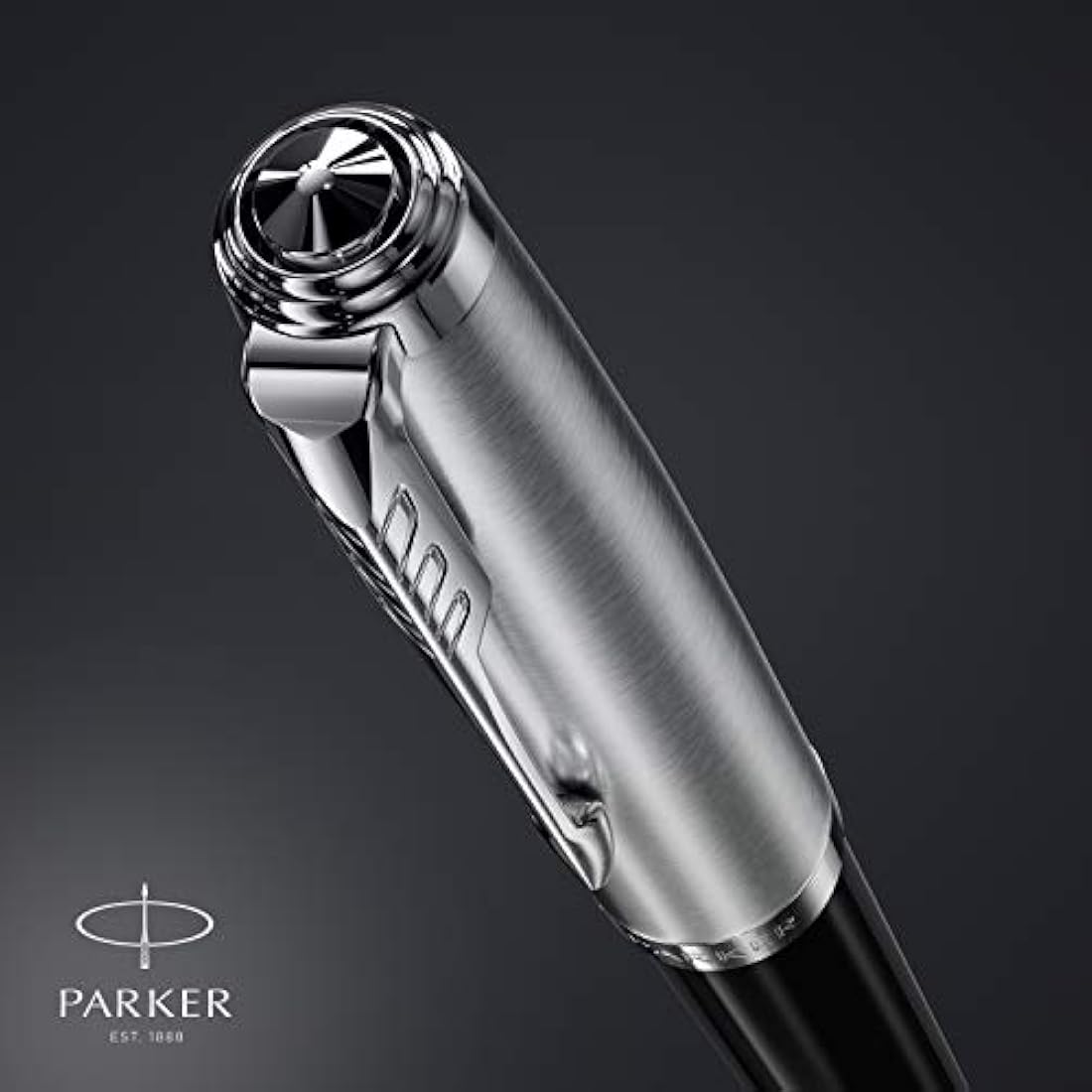 Parker 51 Ballpoint Pen – Black with Chrome Trim, Medium Point