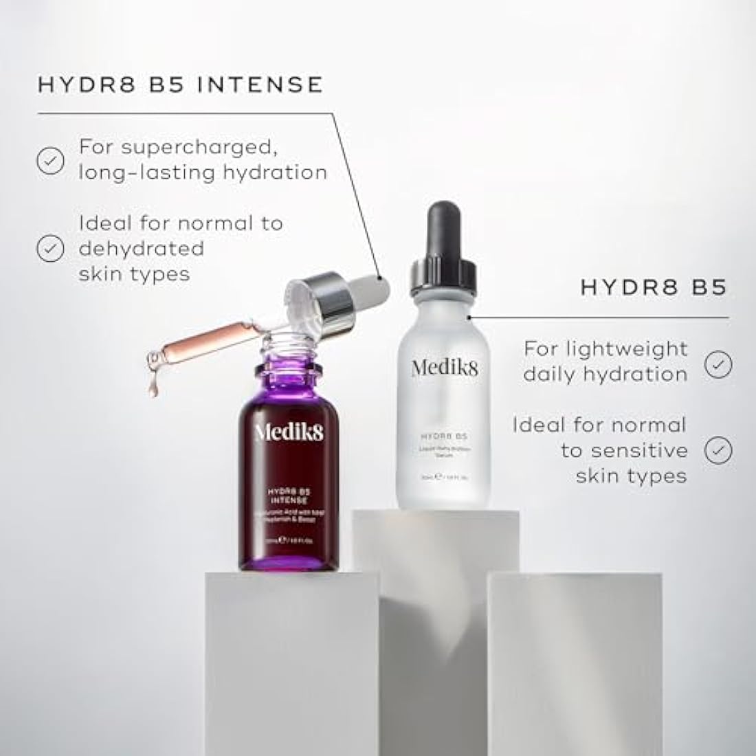 Medik8 Hydr8 B5 Intense – Hyaluronic Acid Serum for Dry Skin – 30ml