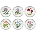 Portmeirion Botanic Garden Ceramic Plates - Set of 6 Floral 20cm Plates