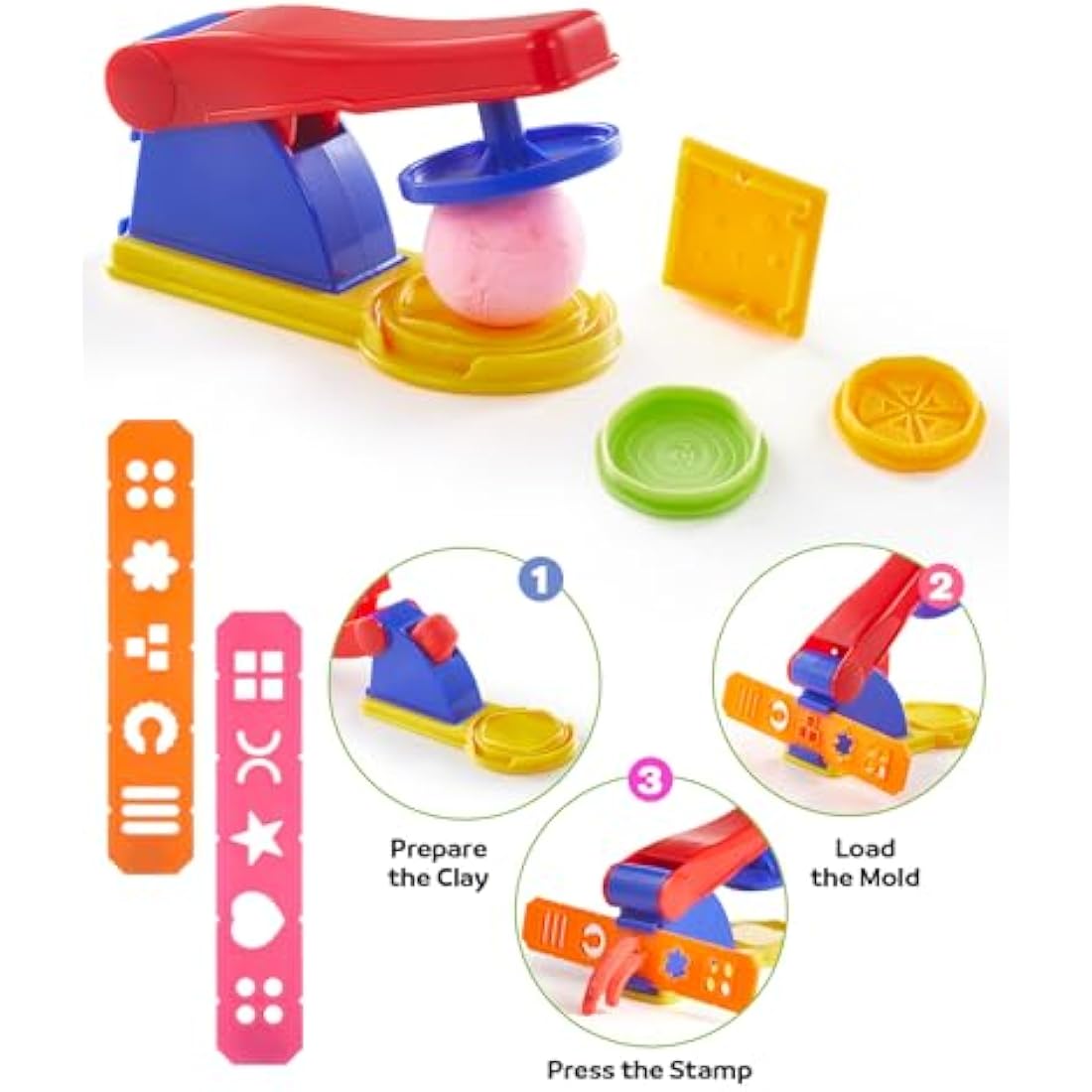 Lictin 43Pcs Clay Dough Tools Kit – Multicolored Plastic Modeling Set