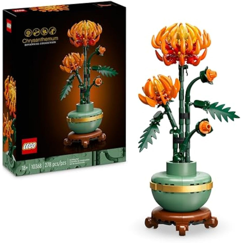 LEGO Botanicals Chrysanthemum Artificial Flower Model Kit for Adults