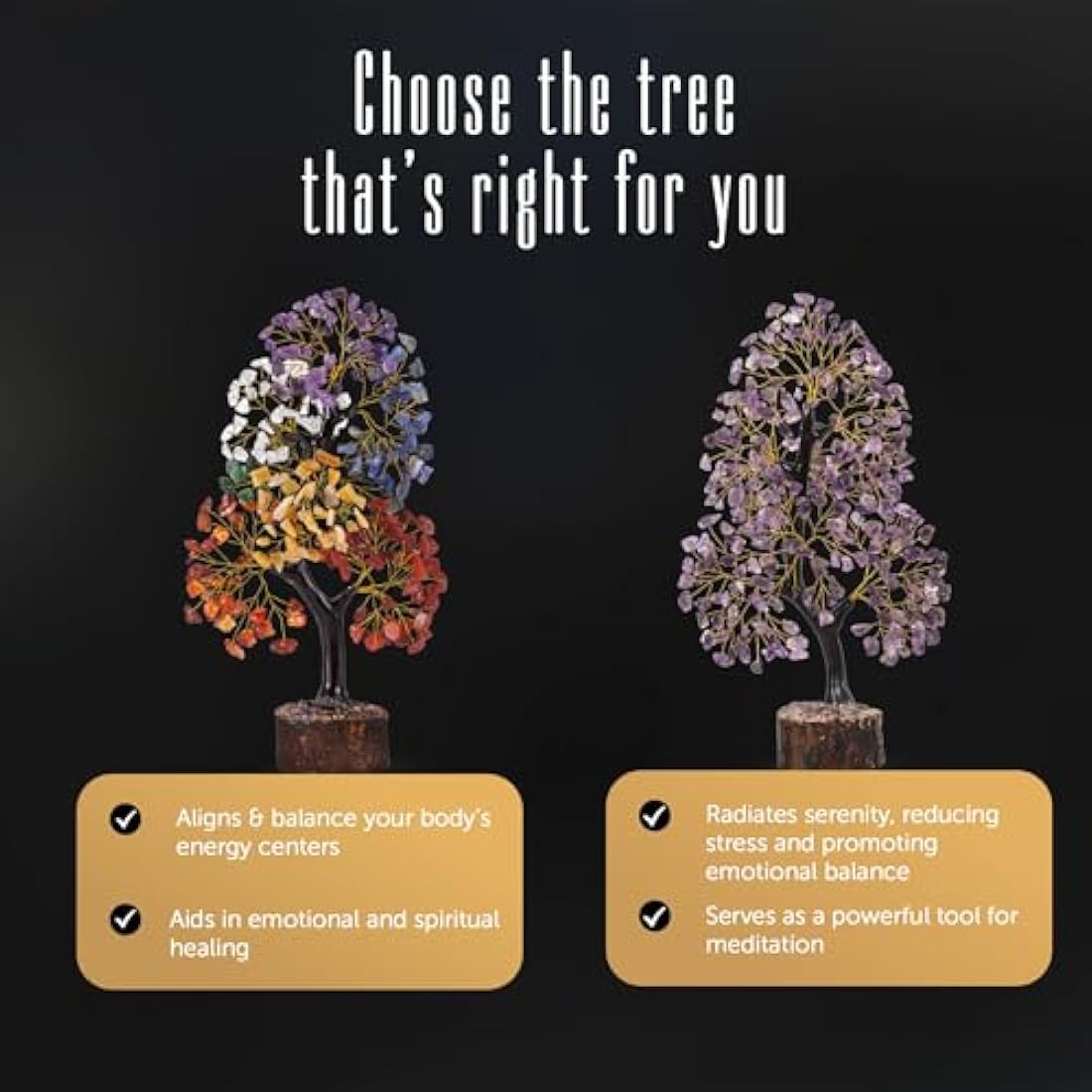 Seven Chakra Tree of Life – Healing Crystal Feng Shui Money Tree
