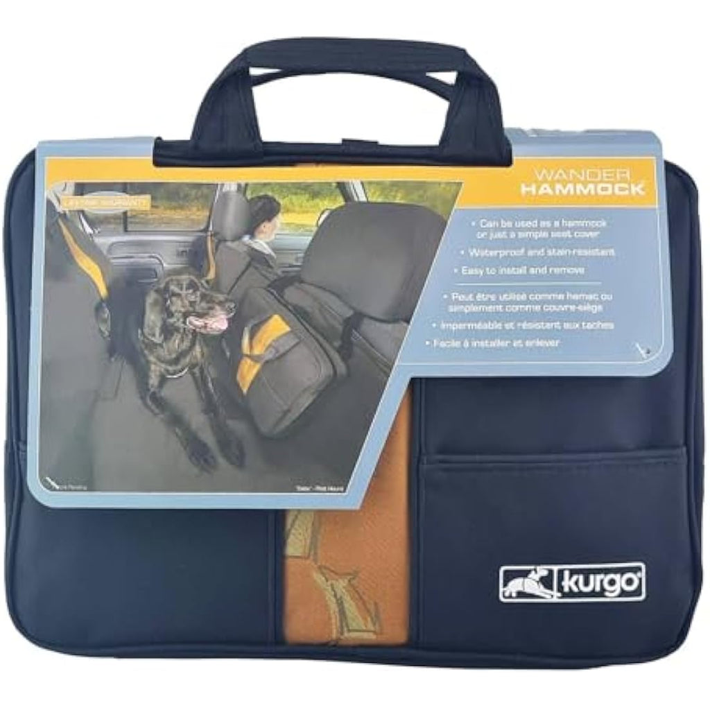 Kurgo Wander Dog Car Seat Hammock - Waterproof & Scratch-Resistant