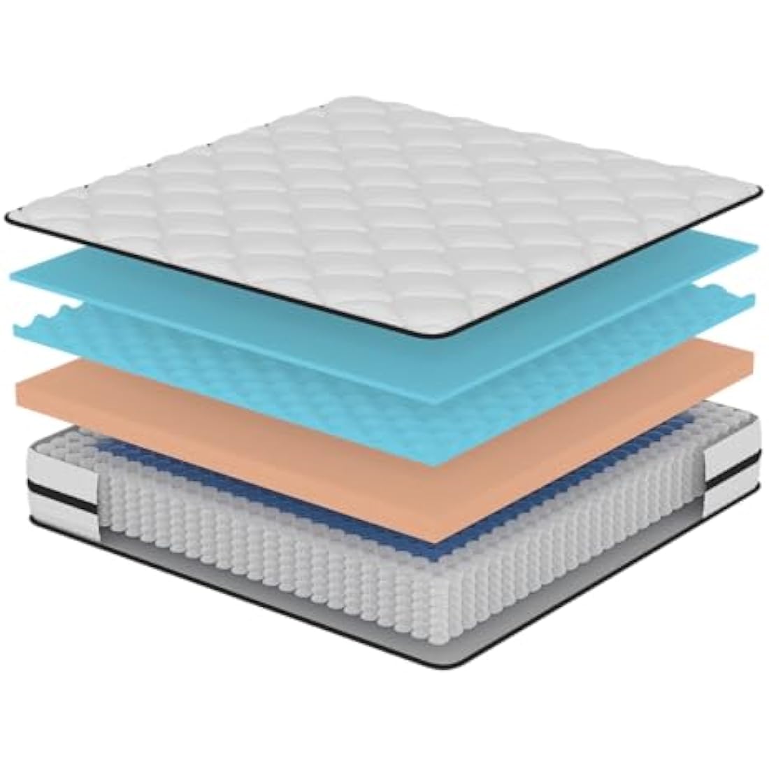 Twirest King Hybrid Mattress | 7-Zone Memory Foam & Spring | 22cm