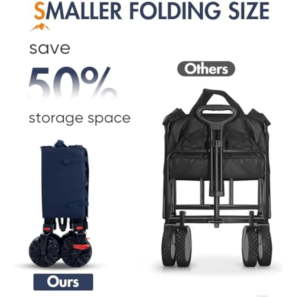 PORTAL All-Terrain Beach Trolley | Heavy Duty Folding Camping Wagon
