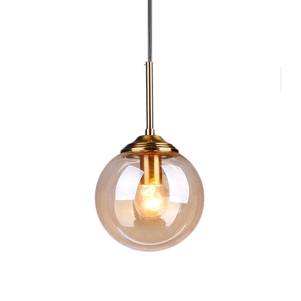 Jolof Store Industrial 3-Way Pendant Light – Amber Glass Chandelier
